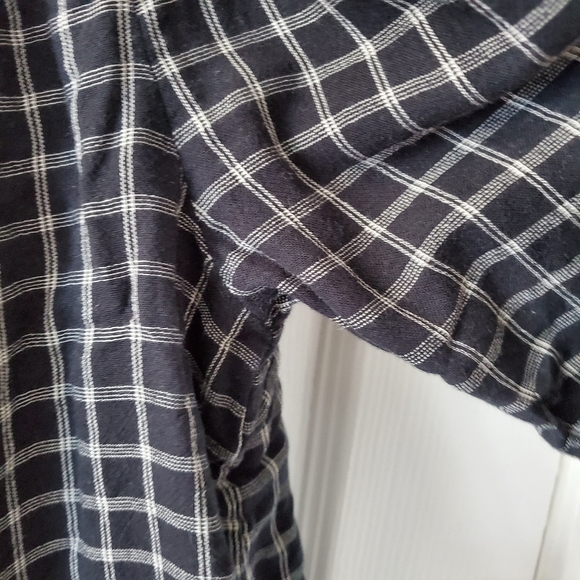 Madewell Plaid Off the Shoulder Top - Picture 4 of 6